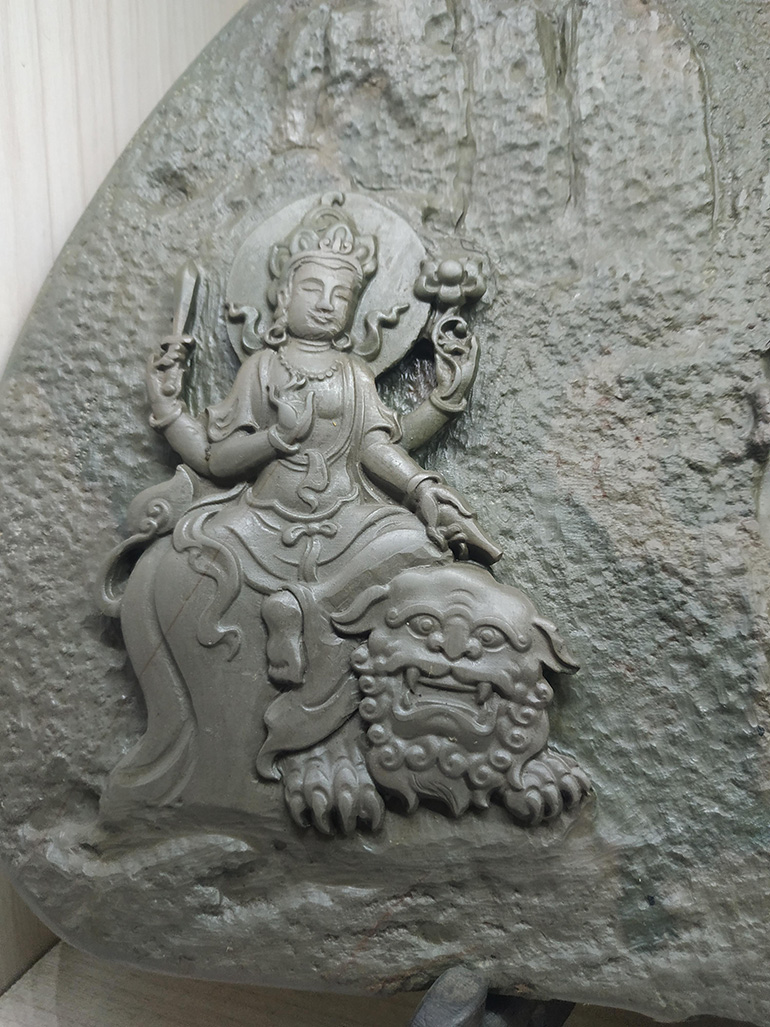 石材雕刻機浮雕效果樣品展示